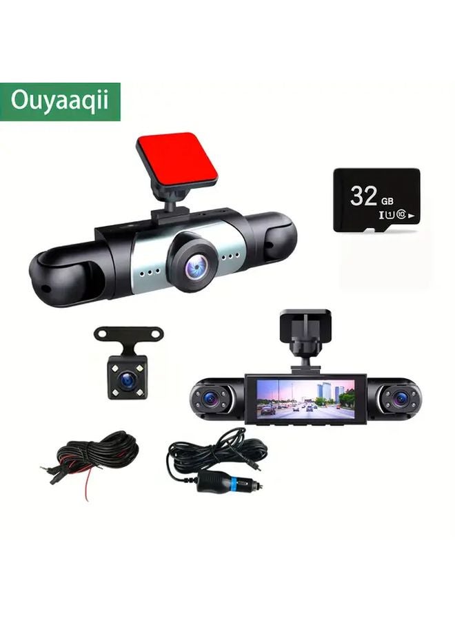 Oyaaqii 4 Cameras HD 360 Degree Car Dash Cam With 32G Card Night Vision Motion Detection - Image 1